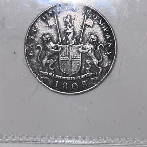 Vintage 1808 - THE EAST INDIA COMPANY - 10 CASH - COPPER - Nice Coin